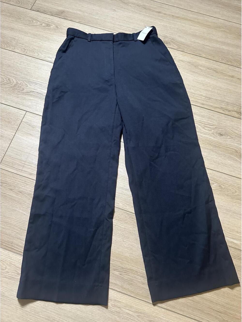 Abercrombie & Fitch Navy Wide-Leg Trouser Pants Size 28 Short